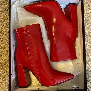 Dolls Kill Red Ankle Boots